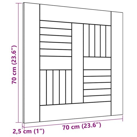 BLAT STOŁU DREWNO TEKOWE 70X70X2,5CM