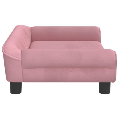 VidaXL Sofa dla dzieci, różowa, 70x45x26 cm, aksamit