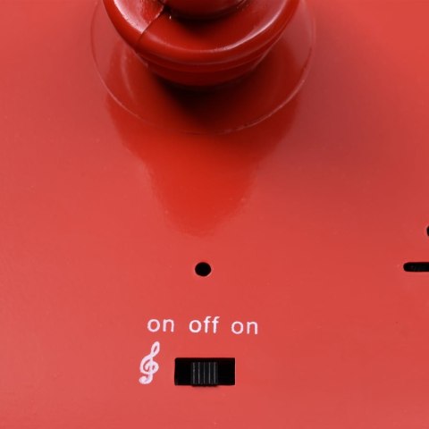 ŚWIĄTECZNA LATARNIA Z MIKOŁAJEM CZARNO-CZERWONA 81X40X188CM