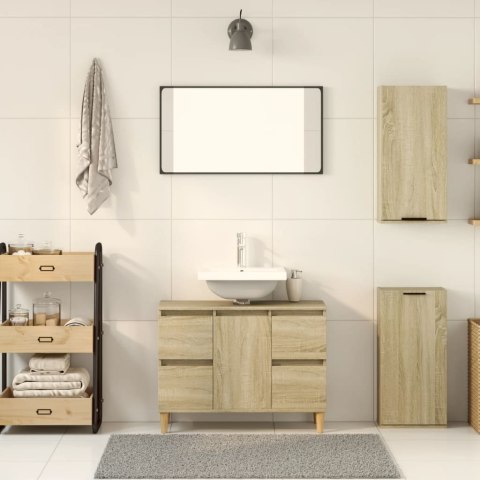 WISZĄCA SZAFKA ŁAZIENKOWA DĄB SONOMA 32X20X67CM