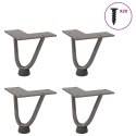 NOGI DO STOLIKA KAWOWEGO Z SZPILKAMI 4 SZT.10CM SOLIDNA STAL