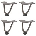NOGI DO STOLIKA KAWOWEGO Z SZPILKAMI 4 SZT.10CM SOLIDNA STAL