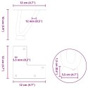 NOGI DO STOLIKA KAWOWEGO Z SZPILKAMI 4 SZT.10CM SOLIDNA STAL