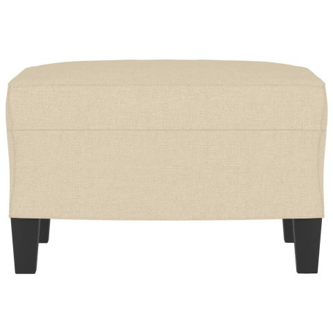 PODNÓŻEK KREMOWY 60X50X41CM TAPICEROWANY TKANINĄ