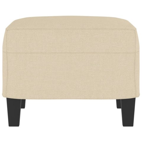 PODNÓŻEK KREMOWY 60X50X41CM TAPICEROWANY TKANINĄ