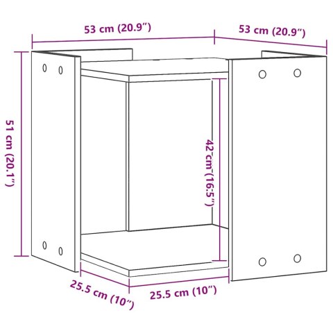 SZAFKA NA KUWETĘ DĄB ARTISIAN 53X53X51CM