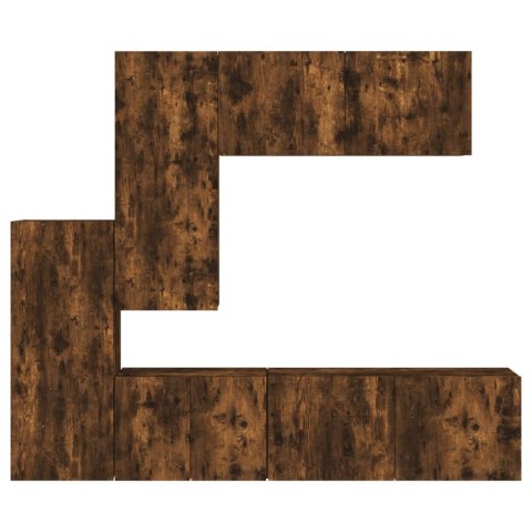 5-CZ. ZESTAW MEBLI TV PRZYDYMIONY DĄB