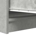 KOMODA BETONOWA SZARA 100X35X76CM DREWNO KLEJONE