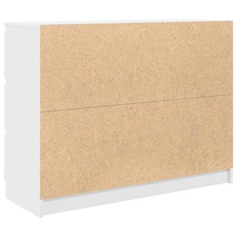 KOMODA BIAŁA 100X35X76CM DREWNO KLEJONE