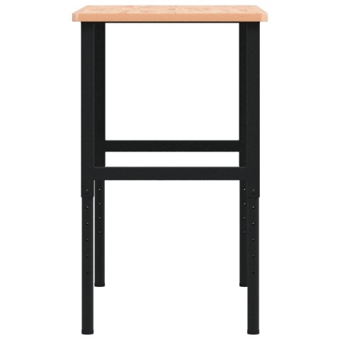 STOLIK ROBOCZY 100X60X(71,5-98)CM PROSTOKĄTNY DREWNO BUKOWE