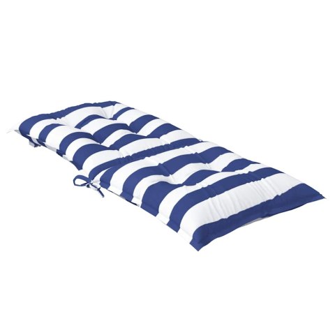 PODUSZKI NA KRZESŁA Z NISKIM OPARCIEM 2 SZT. NIEBIESKO-BIAŁE