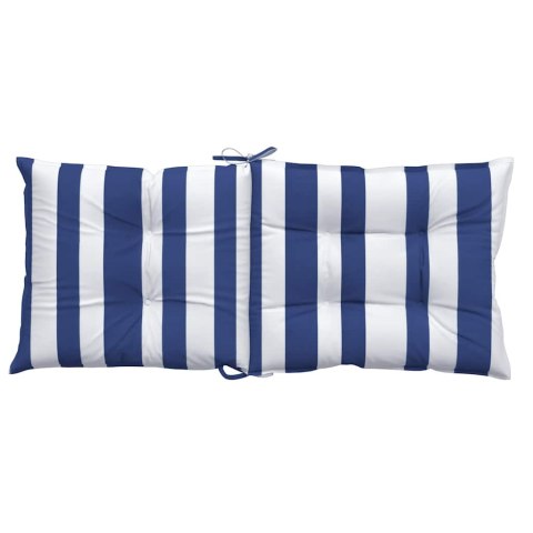 PODUSZKI NA KRZESŁA Z NISKIM OPARCIEM 2 SZT. NIEBIESKO-BIAŁE