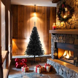 SZTUCZNA CHOINKA ZE STOJAKIEM CZARNA 150CM PVC