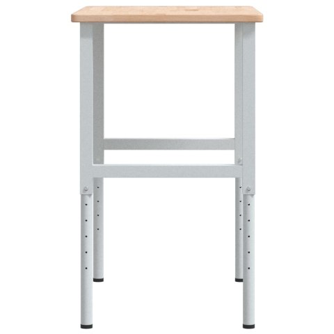 STOLIK ROBOCZY 100X60X(71,5-98)CM DREWNO DĘBOWE PROSTOKĄTNY