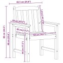 KRZESEŁKA DO JADALNI W OGRODZIE 4 SZT. BIAŁE 65,5X55,5X88CM HDPE