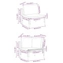 VidaXL Zestaw Sof na Ogród 11 pcs Antracytowy Stal
