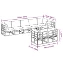 ZESTAW SOF NA OGRÓD Z PODUSZKĄ 9 PCS CZARNY ALUMINIUM