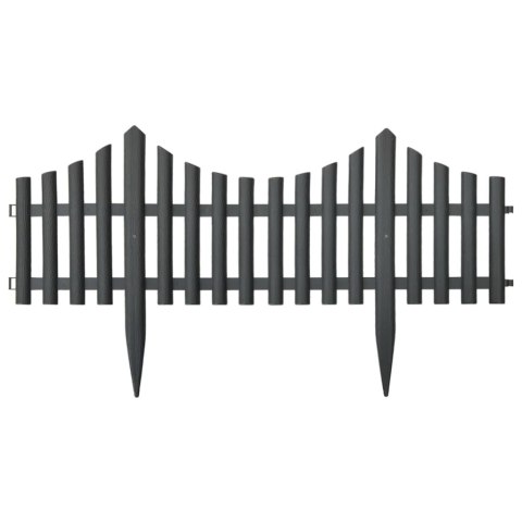 OBRZEŻA TRAWNIKOWE 17 SZT ANTRACYTOWE 10M