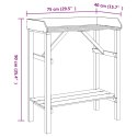 STÓŁ DO PIELĘGNACJI ROŚLIN AKACJA 75X40X90CM LITE DREWNO SOSNA