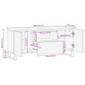 SZAFKA RTV 105X33.5X46CM Z LITEGO DREWNA MANGO