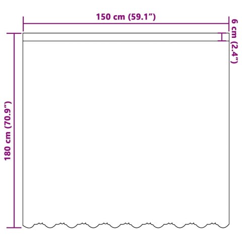 FIRANKA KORONKOWA Z ZASŁONAMI BIAŁY 150X 180CM POLIESTER