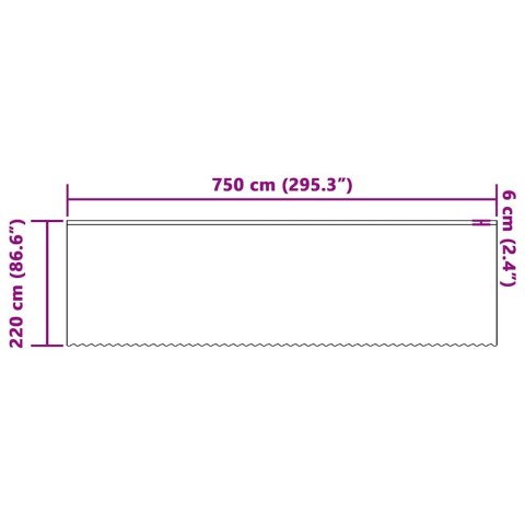 FIRANKA KORONKOWA Z ZASŁONAMI BIAŁY 750X 220CM POLIESTER