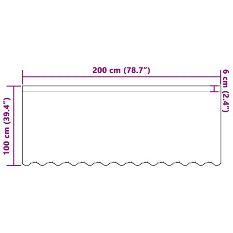 FIRANKA KORONKOWA Z ZASŁONAMI KWIATOWY BIAŁY 200X 100CM POLIESTER