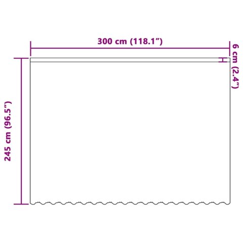 FIRANKA KORONKOWA Z ZASŁONAMI KWIATOWY BIAŁY 300X 245CM POLIESTER