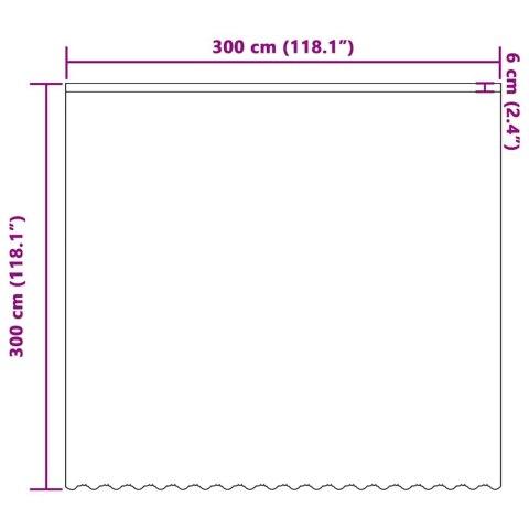 FIRANKA KORONKOWA Z ZASŁONAMI KWIATOWY BIAŁY 300X 300CM POLIESTER