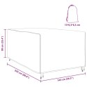POKROWIEC NA MEBLE OGRODOWE CZARNY 143X225X90CM 210D