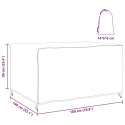 POKROWIEC NA MEBLE OGRODOWE CZARNY 180X140X90CM 210D