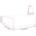 POKROWIEC NA MEBLE OGRODOWE CZARNY 235X235X70CM 210D
