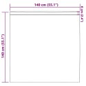ZASŁONY Z ZASŁONAMI 2 PCS BEŻOWY 140X 140CM POLIESTER