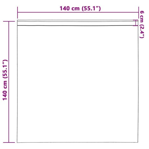 ZASŁONY Z ZASŁONAMI 2 PCS BEŻOWY 140X 140CM POLIESTER