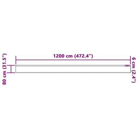 FIRANKA KORONKOWA Z ZASŁONAMI KWIATOWY BIAŁY 1200X 80CM POLIESTER