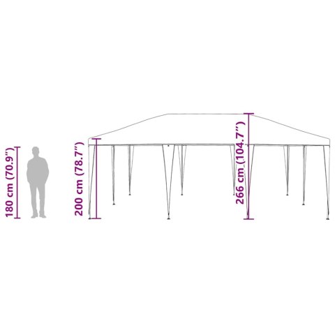 NAMIOT IMPREZOWY ANTRACYTOWY 6X4M PE