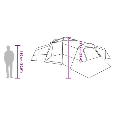 NAMIOT NIEBIESKI DUŻY POLIESTER