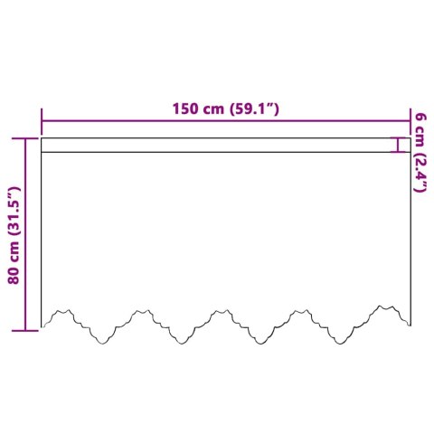ZASŁONY Z ZASŁONAMI BIAŁY 150X80CM POLIESTER
