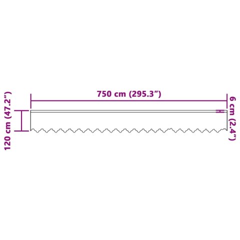 ZASŁONY Z ZASŁONAMI BIAŁY 750X120CM POLIESTER