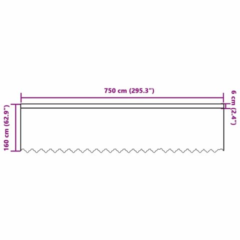 ZASŁONY Z ZASŁONAMI INNY BIAŁY 750X160CM POLIESTER