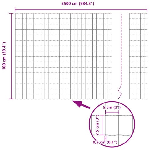 OGRODZENIE EURO 1X25M STAL OCYNKOWANA