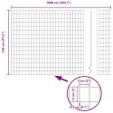 OGRODZENIE EURO ZIELONE 1,2X10M STAL