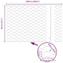 OGRODZENIE HEKSAGONALNE ZIELONY 0.8X 25M STAL