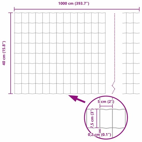 EURO FENCE 0.4X10M STAL OCYNKOWANA