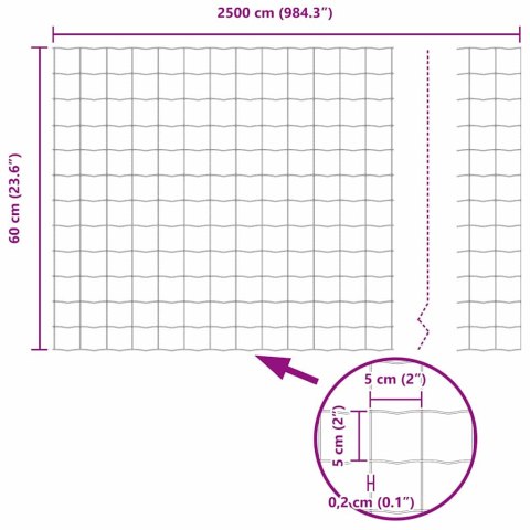 EURO FENCE 0.6X25M STAL OCYNKOWANA