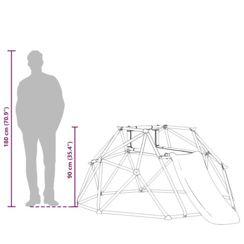DOMEK DO WSPINACZKI ZE ZJEŻDŻALNIĄ DLA DZIECI 3-10 LAT 247CM 200KG