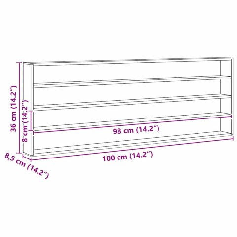 DREWNIANA SZKATUŁKA NA KOLEKCJĘ BRĄZOWY 100X 8,5X 36CM