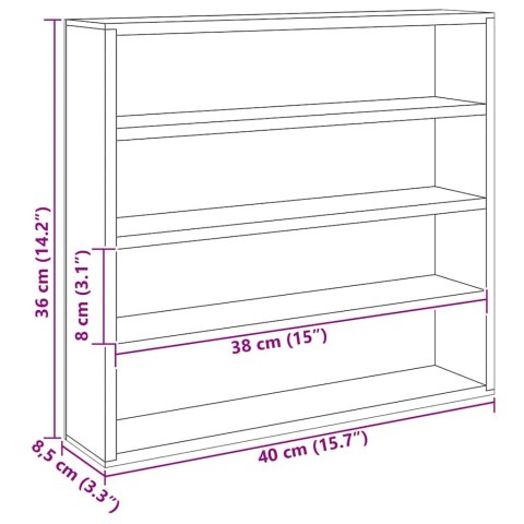 DREWNIANA SZKATUŁKA NA KOLEKCJĘ BRĄZOWY 40X 8,5X 37CM
