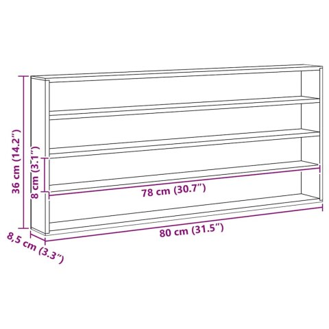 DREWNIANA SZKATUŁKA NA KOLEKCJĘ BRĄZOWY 80X 8,5X 36CM