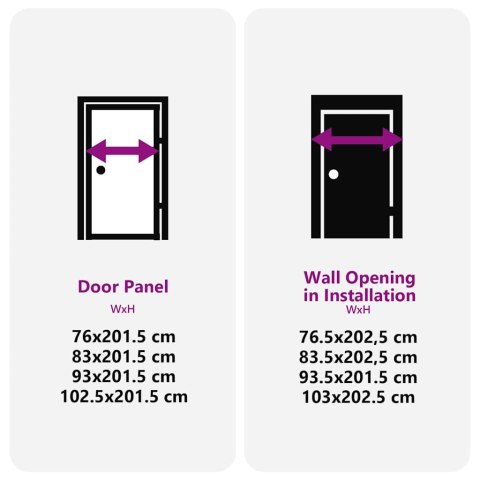DRZWI WEWNĘTRZNE CZARNY 76X 201.5CM